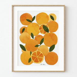 Lámina artística de naranjas