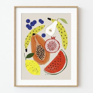 Lámina artística frutas
