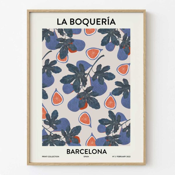 Ilustración la Boquería de Barcelona