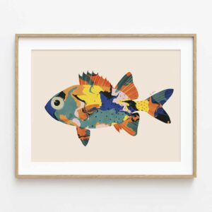 ilustración pez tropical